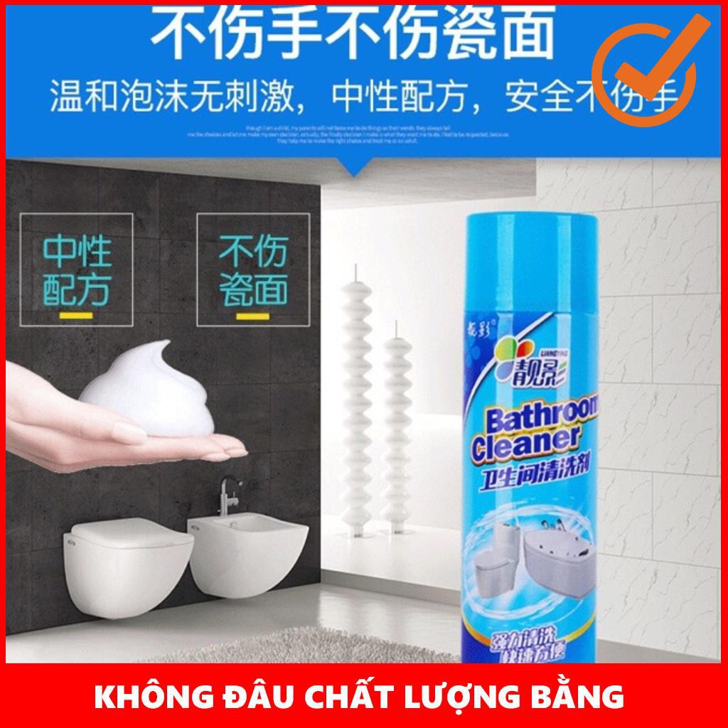 Dung dịch vệ sinh nhà tắm - Chai xịt bọt tuyết Bathroom Cleaner 500ml tẩy sạch các vết bẩn cứng đầu