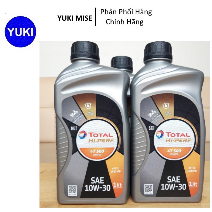 Dầu Nhớt Cho Xe Tay Ga TOTAL Hi-Perf 4T Scooter 10W30 1000ml Cao Cấp