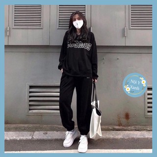 Set đồ nữ thu đông, bộ đồ nữ mặc nhà nỉ COSMOS 2 màu ulzzang chất đẹp chất xuất dư