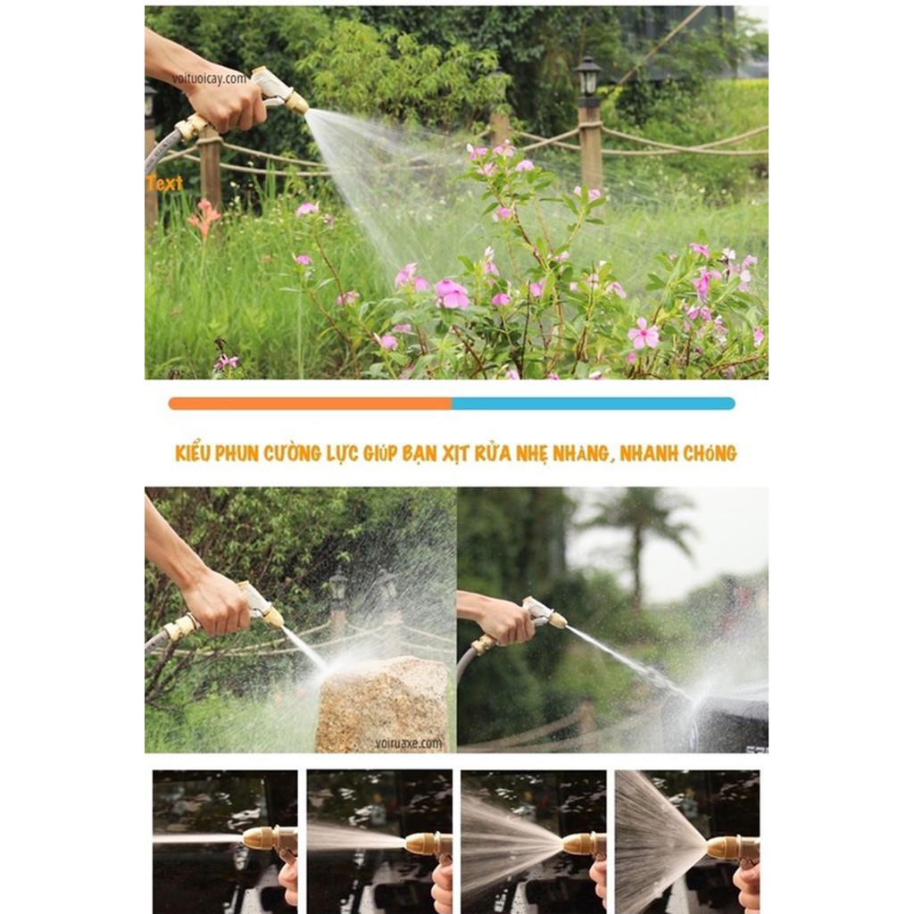 Bộ vòi rửa xe tăng áp, vòi tưới cây LIONKING CURE