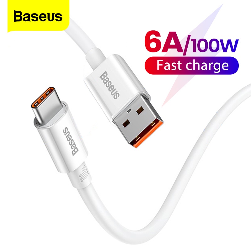 Dây Cáp Sạc USB Loại C Baseus 100W Dành Cho Huawei 6A Xiaomi