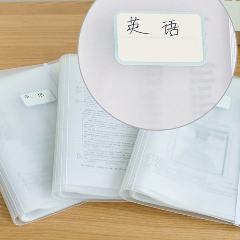 love* Reuseable Plastic Clear A3 Examination Paper Folder 20/30/40 Pages Document File Holder School Office Stationery Bag