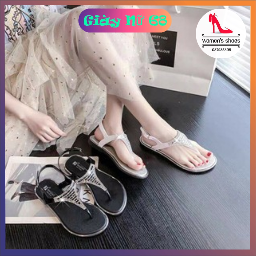 Sandal Nữ Sỏ Ngón Đính Đá Hot