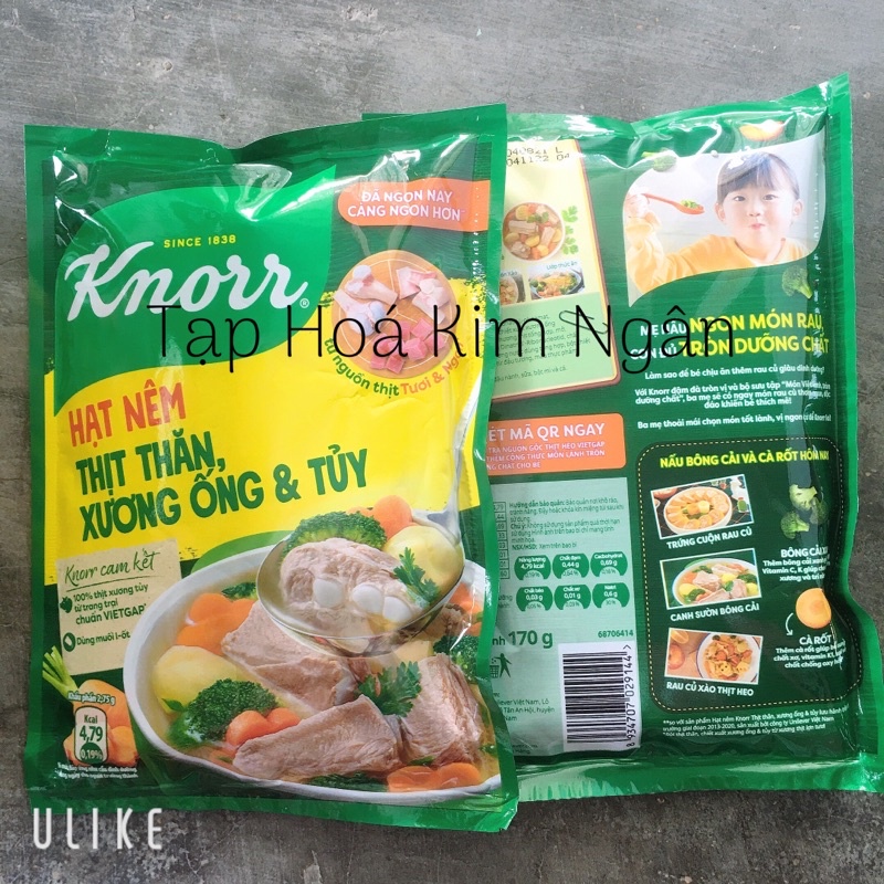 Hạt Nêm Knorr 170g Thịt Thăn Xương Ống Và Tuỷ Thơm Ngon [THKN77]