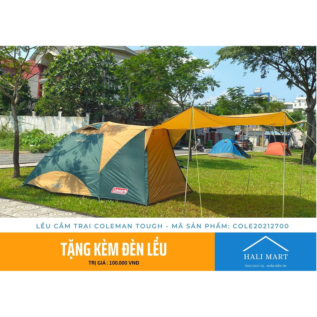 Lều Cắm Trại 8 Người Coleman Tough Dome 300 ( Nhật Xịn)- [💖Free ship Hoàn Kiếm, Long Biên💖]