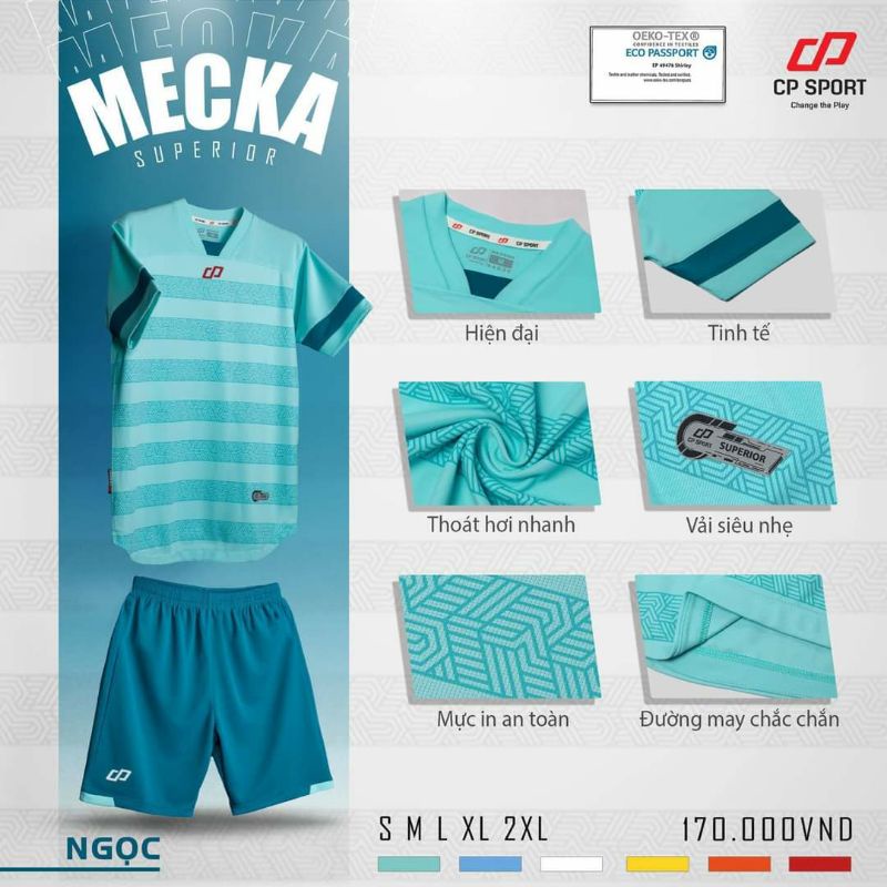 BỘ ĐỒ ĐÁ BÓNG CP MECKA SIÊU ĐẸP
