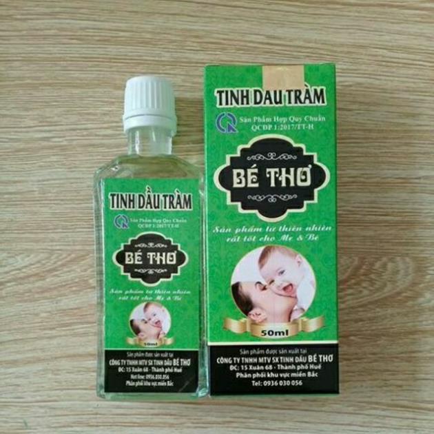 Tinh dầu tràm Bé Thơ giúp giữ ấm cho bé chai 50 và 100ml