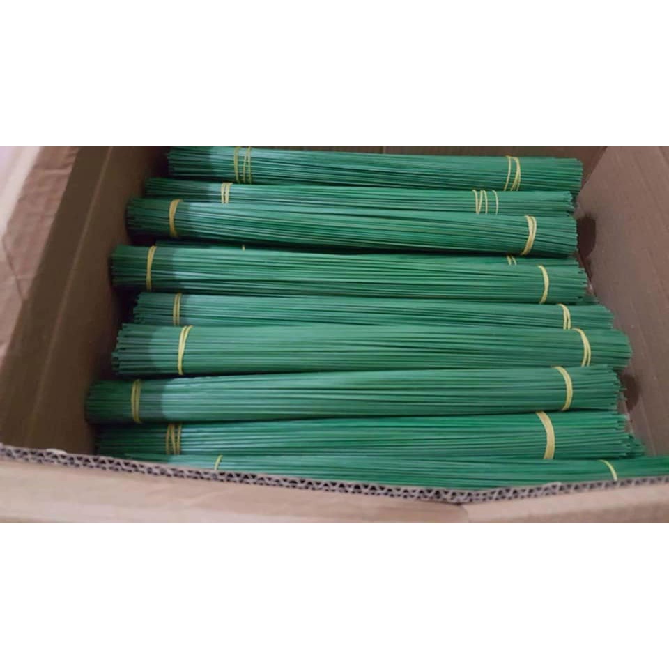 Kẽm làm hoa 60cm bọc nhựa 100 cây, kẽm cành trơn làm hoa giả