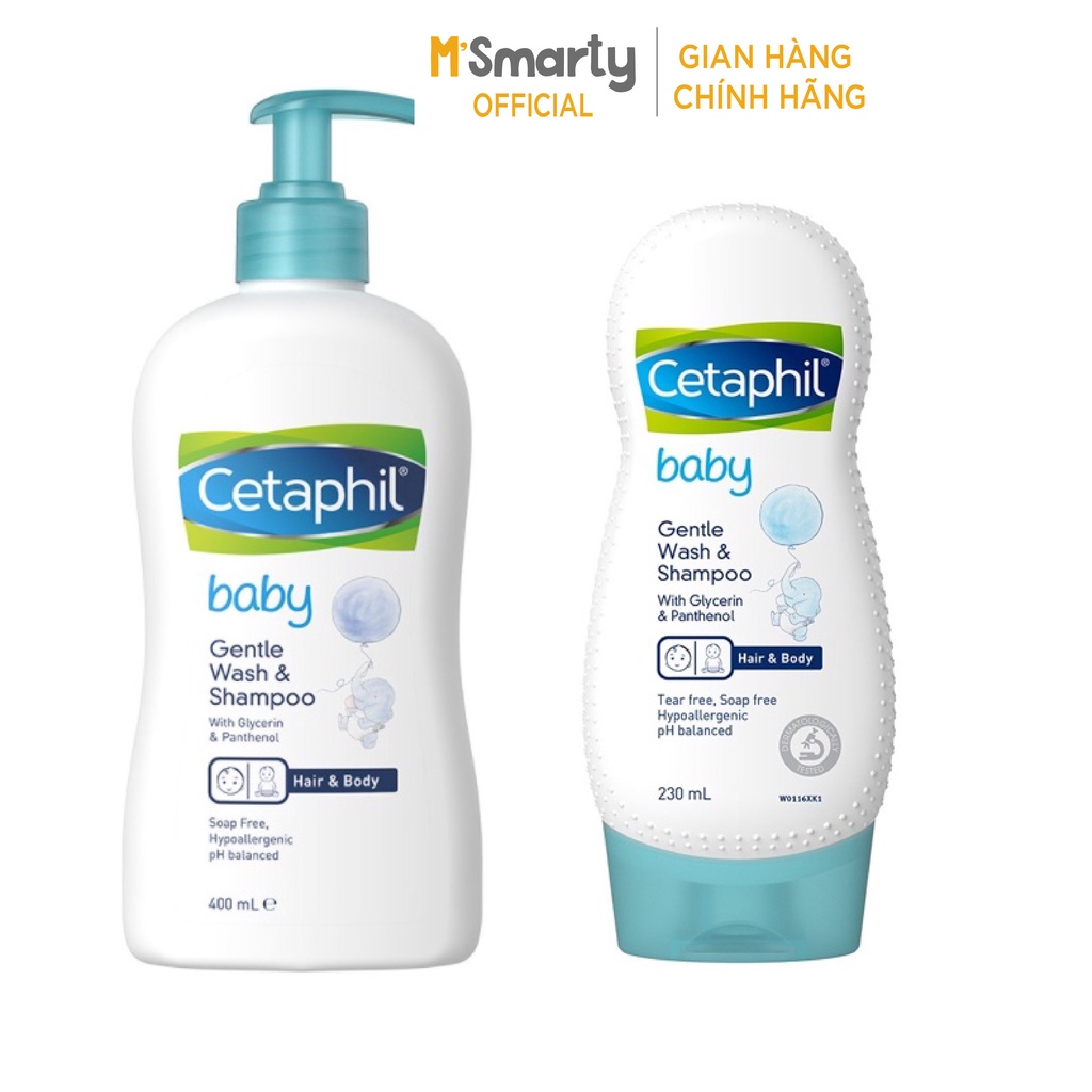 Sữa Tắm Dưỡng Da Cho Bé Cetaphil Baby Daily Lotion With Organic Calendula 230ml - 400ml