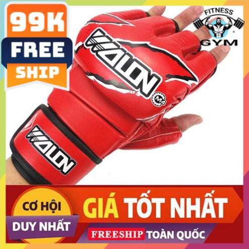 FREESHIP 🎁 Găng tay đấm bốc hở ngón 03 ⚡ Găng tay MMA giá siêu rẻ