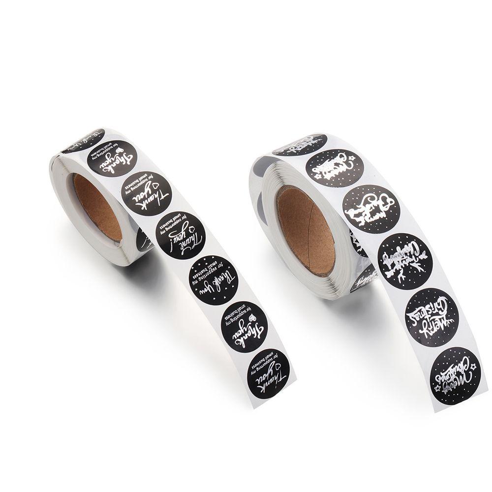 Cuộn 500 Nhãn Dán Trang Trí Tiệc Giáng Sinh