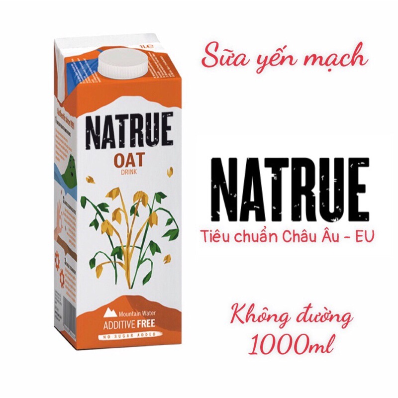 Sữa hạt Oat Yến mạch NATRUE 1000ml - tiêu chuẩn EU