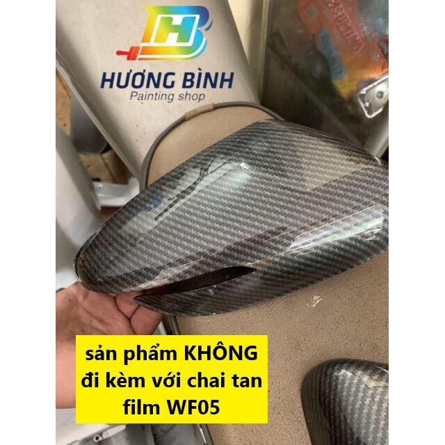 Sơn film chuyển nước dành Carbon Bạc Samurai khổ 0,5 x 1 mét (KHÔNG kèm chai tan film WF05)