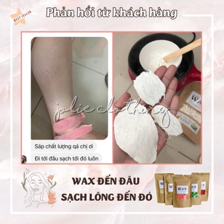 Combo triệt lông sáp wax nóng wax lông nhập khẩu tặng mỡ trăn nguyên chất triệt lông nách, tay, chân....