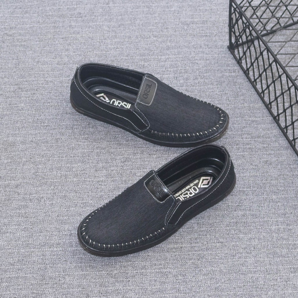 Giày lười vải nan thoáng khí thời trang ORSIL mã MD1
