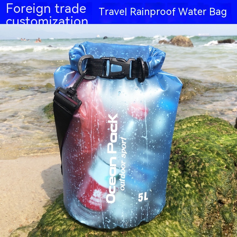 Túi Đựng Đồ Bơi Thể Thao Bằng Pvc Nhám Trong Suốt Chống Nước Có Thể Gấp Gọn