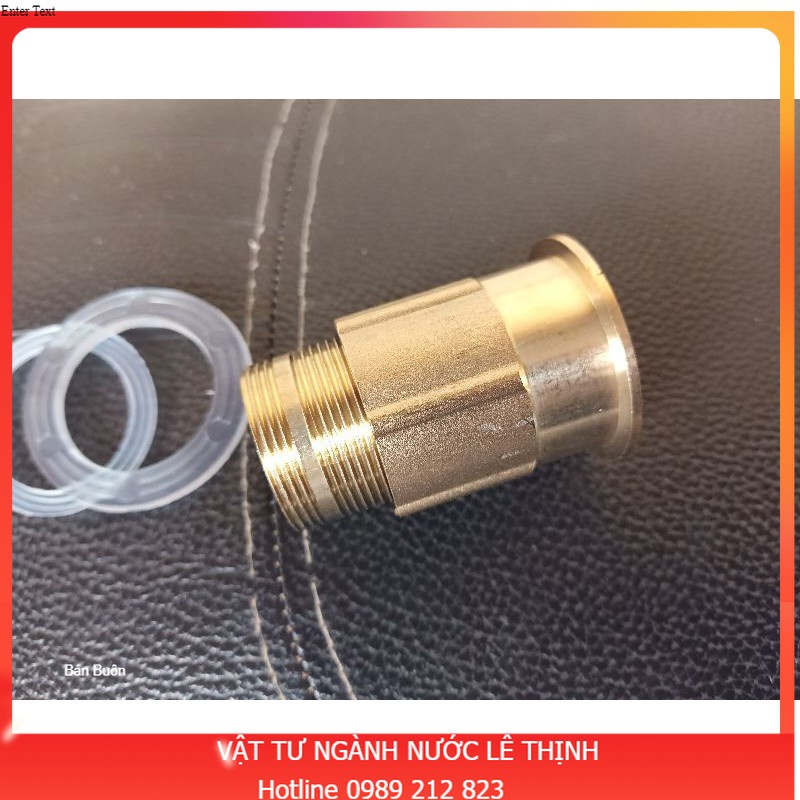 Chân ren lắp vòi rửa chén bát nóng lạnh  hàng đồng