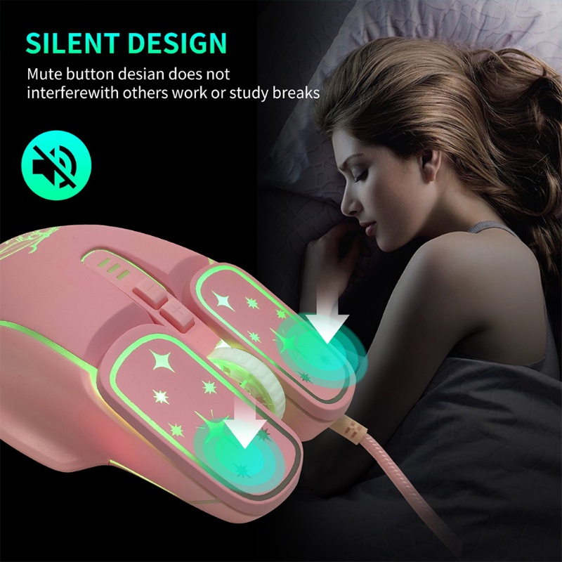 Chuột Quang Có Dây 7200DPI btsg Dùng Để Chơi Game