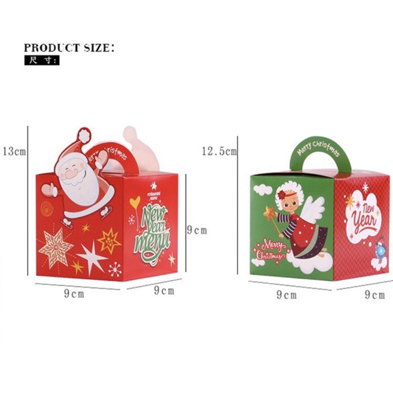 Hộp đựng quà giáng sinh noel cute dễ thương