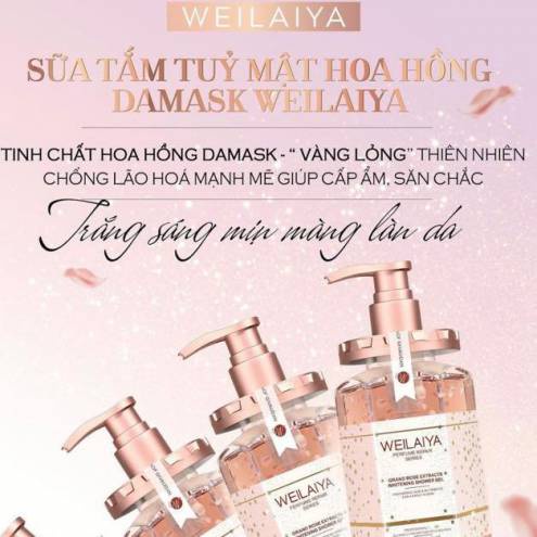 Sữa hương nước hoa tủy mật hoa hồng Damask Weilaiya - PINK NATURAL BEAUTY | BigBuy360 - bigbuy360.vn