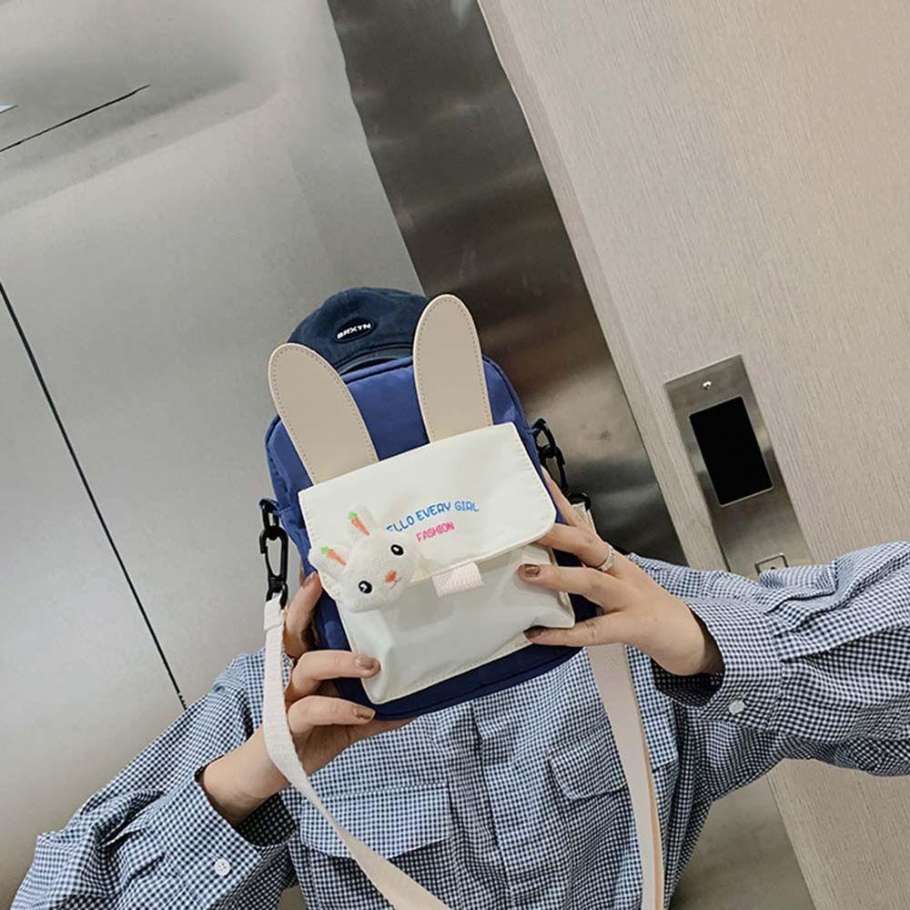 Túi Đeo Chéo Mini Đựng Điện Thoại Hình Thỏ Dễ Thương Cho Nữ