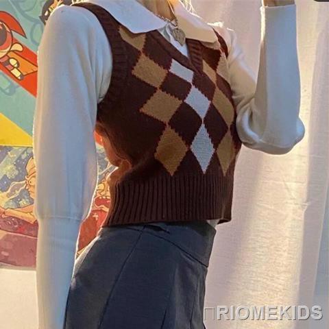 Áo Sweater Không Tay Cổ Chữ V Xinh Xắn Dành Cho Nữ | BigBuy360 - bigbuy360.vn