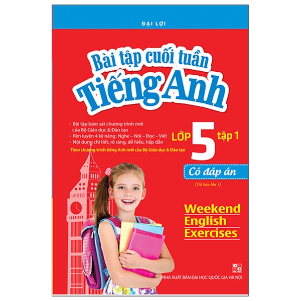 Sách -Bài Tập Cuối Tuần Tiếng Anh Lớp 5 Tập 1 - Có Đáp Án (Tái Bản 2021)