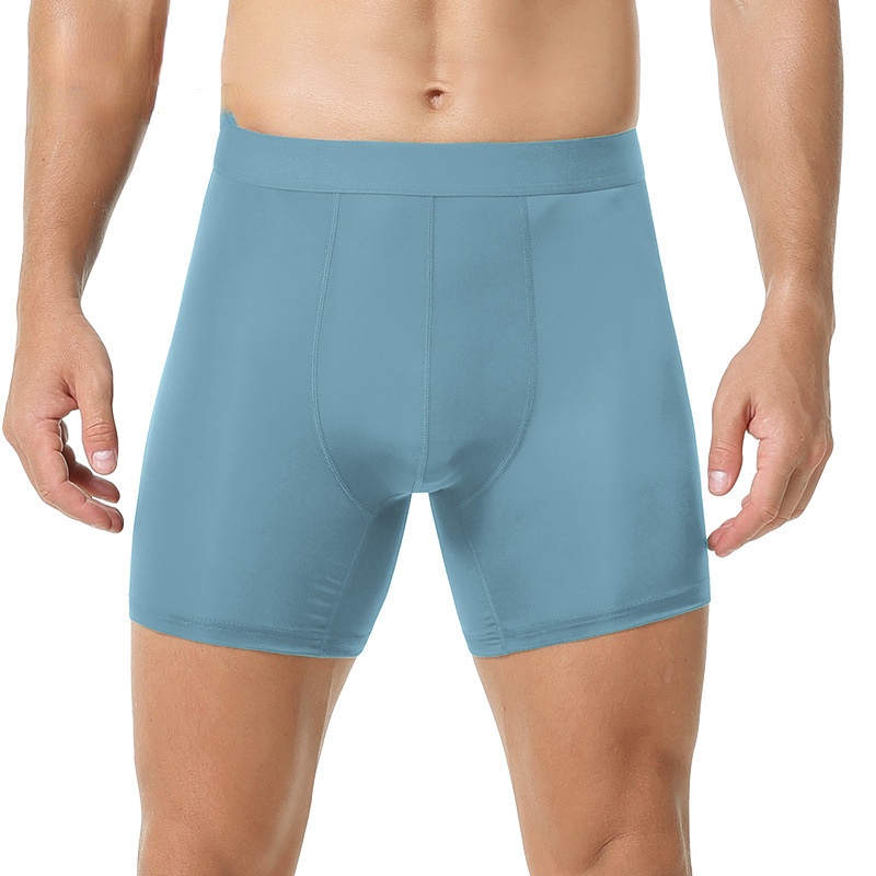 Quần Lót Boxer Vải Lụa Lạnh Thoáng Khí Plus Size Chống Rách Thoải Mái Thời Trang Thể Thao Dành Cho Nam 5207