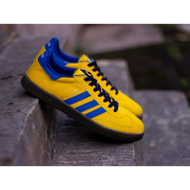 Giày Thể Thao Adidas Spezial Vàng List Xanh Dương Cao Cấp