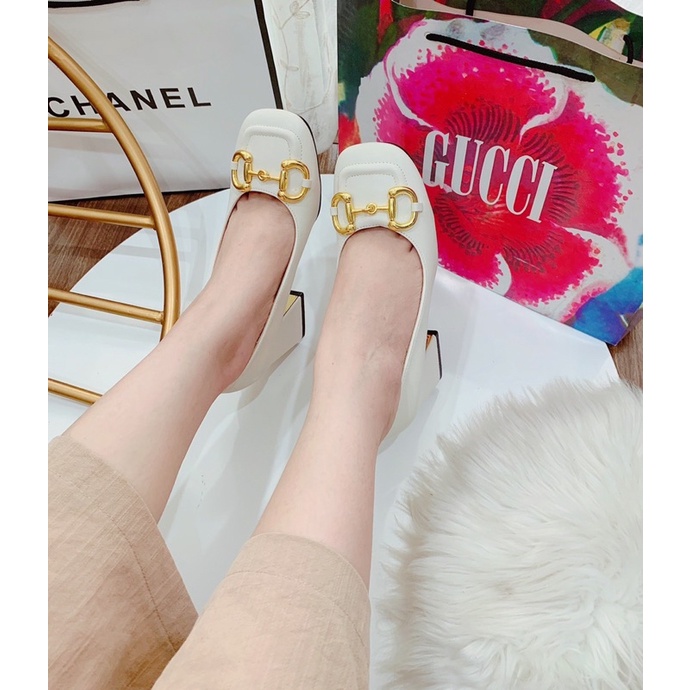 Đầm gu.cci da lò khóa vàng