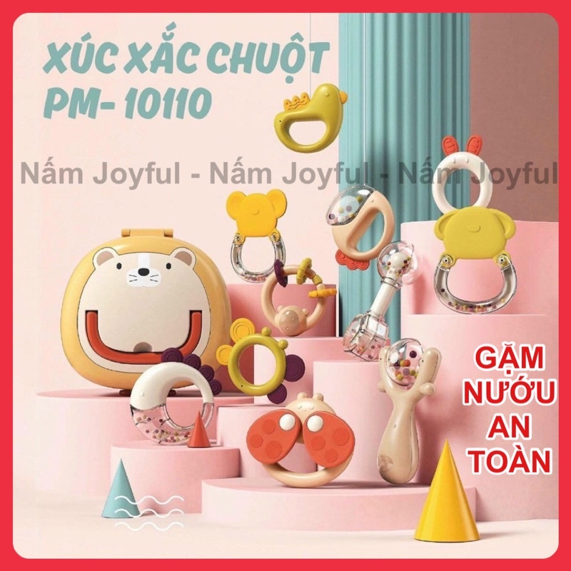 Bộ xúc xắc gặm nướu có đèn nhạc cho trẻ sơ sinh siêu đẹp DUMOON - Hàng cao cấp