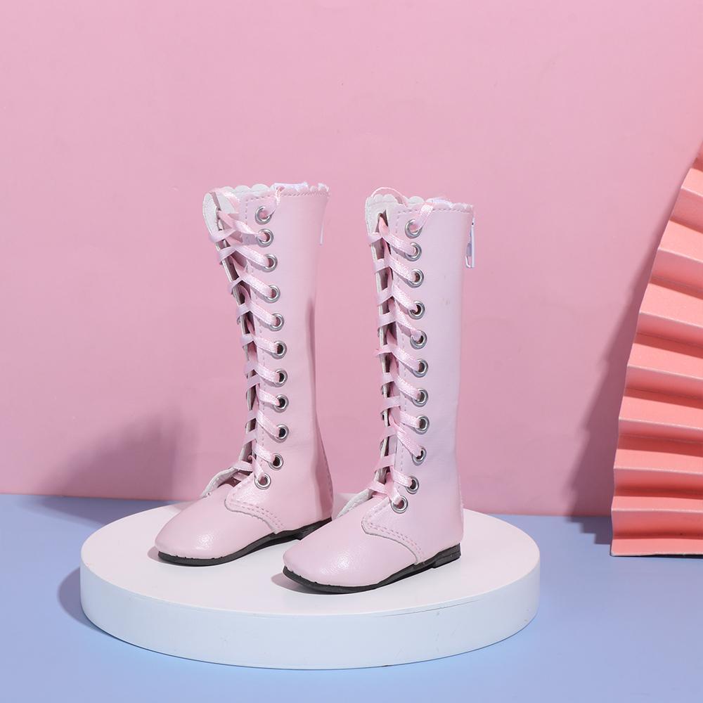 Giày Búp Bê Da PU Phối Vải 11 Kiểu 7.8CM Cho Bé Chơi Đồ Hàng