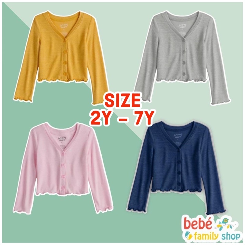 Áo khoác cardigan bé gái 2-7Y xuất dư Cat Jack Áo khoác mỏng nhẹ cho bé size đại từ 2 đến 10 tuổi - KGB