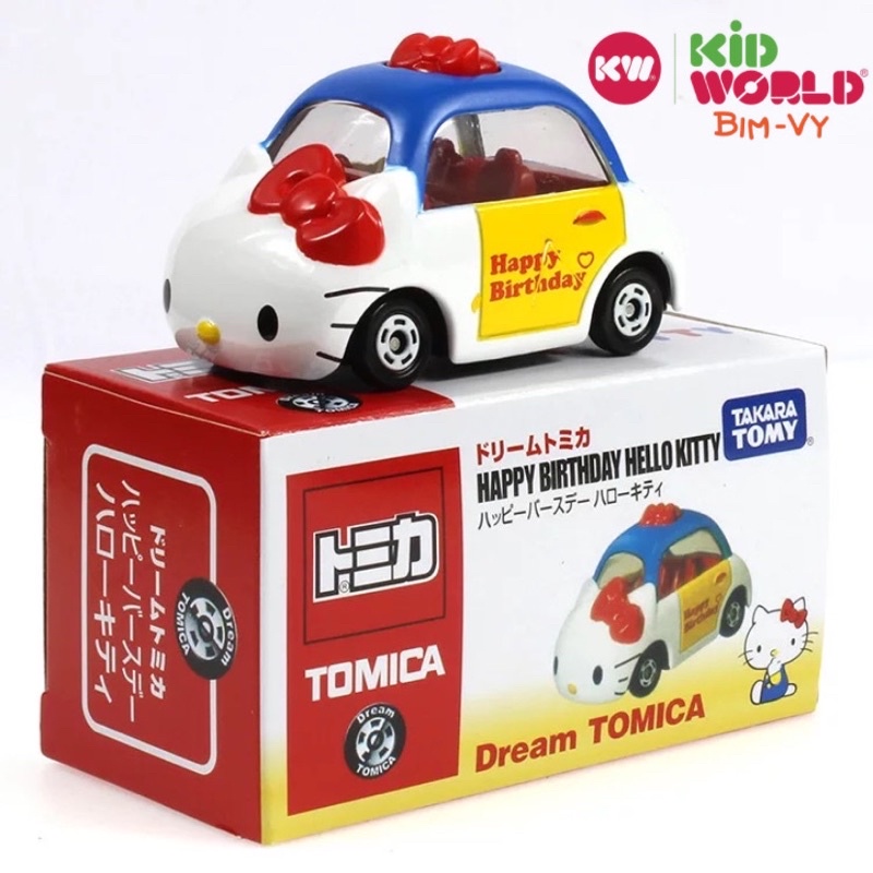 Xe mô hình Tomica Box Disney Happy Birthday Hello Kitty. MS: 654.