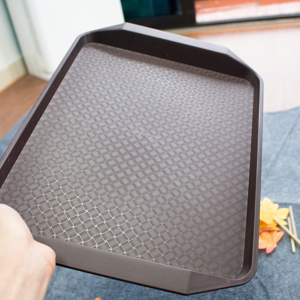 Khay nhựa bê đồ hình chữ nhật chống trượt 42 x 30 x 2(cm) nhiều màu