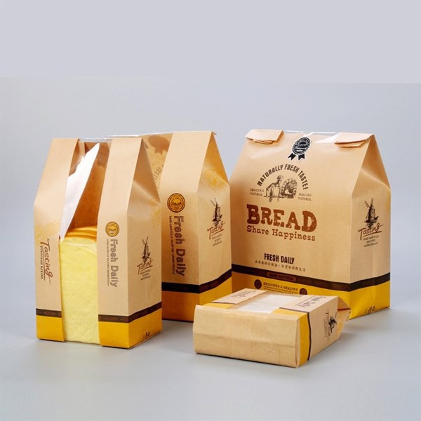 Túi giấy đựng bánh mì Bread 28x12 ⚡ CAO CẤP ⚡10 túi giấy chuyên dụng đựng bánh ngọt,bánh mì, bánh bông lan