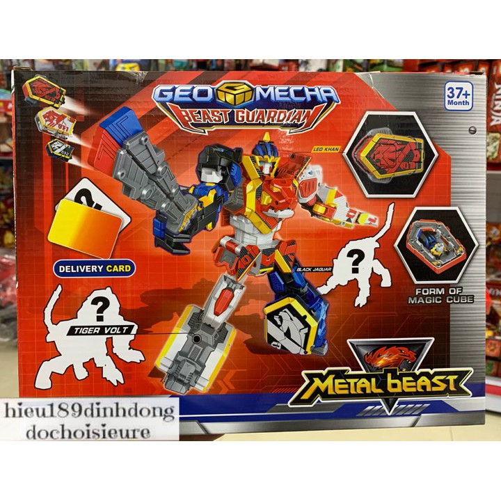 Hộp Lắp ráp siêu nhân gao thú, thú vương vũ trụ chính hãng geo mecha thunder lion