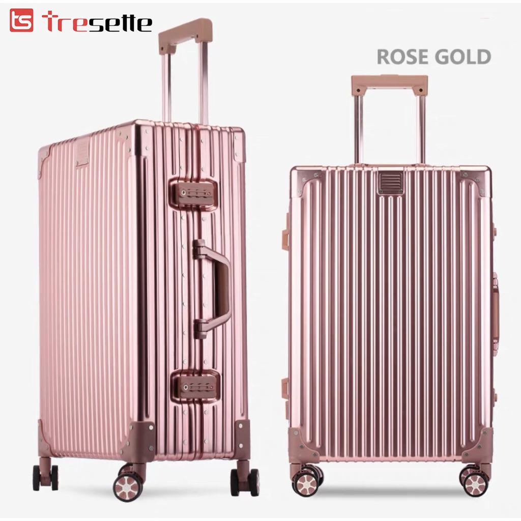 FREESHIP [SIZE 24 INCH] Vali khoá sập vỏ làm bằng hợp kim Magie hoàn toàn bằng nhôm nhập khẩu Hàn Quốc TRESETTE TSL 2228