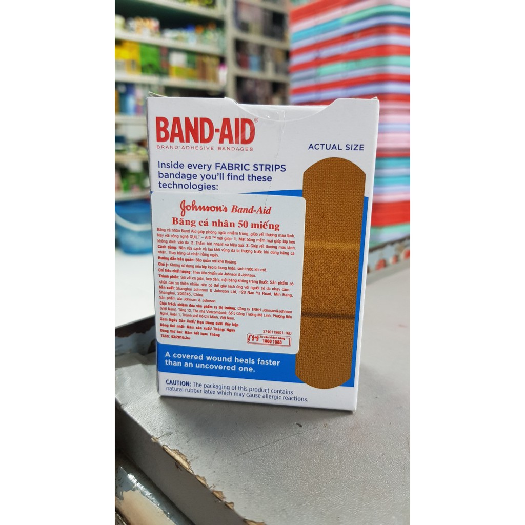 Băng Cá Nhân Johnson &amp; Johnson Band Aid (50 Miếng)