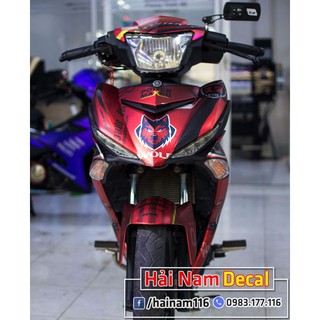 Tem Trùm Exciter 150 Đỏ Đen Wolf