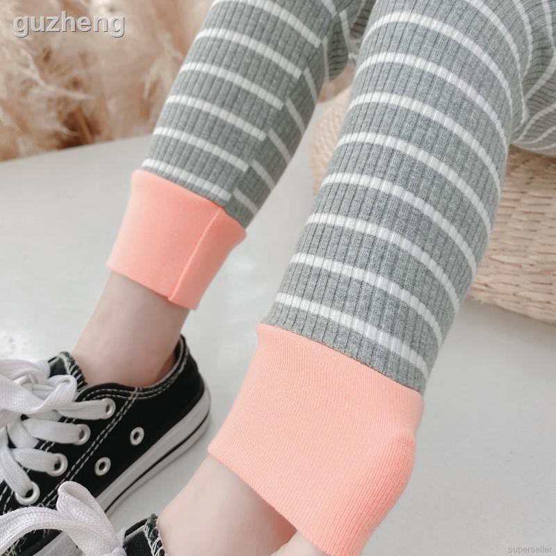 ✹♂Quần Legging Ôm Sát Họa Tiết Sọc Đáng Yêu Cho Bé Gái 1-7 Tuổi