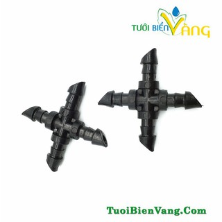 10 Chiếc chia 4 ống 6mm dùng trong hệ thống tưới nhỏ giọt, tưởi phun sương