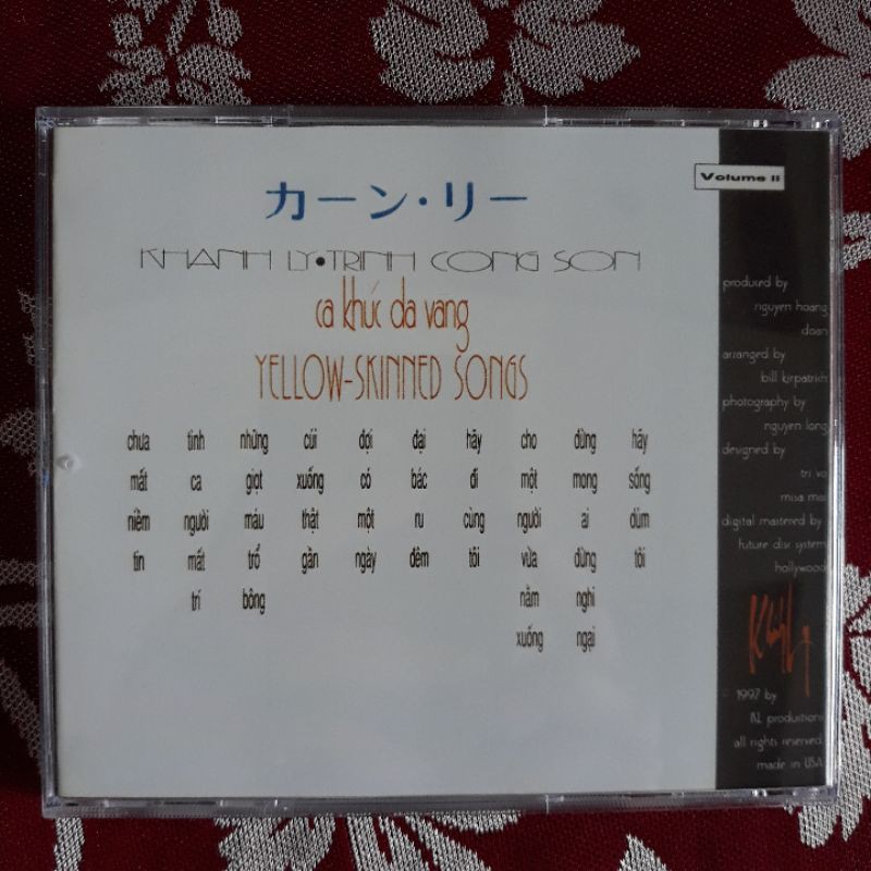 Bộ 4cd Khánh Ly ca khúc da vàng Mitsu phono