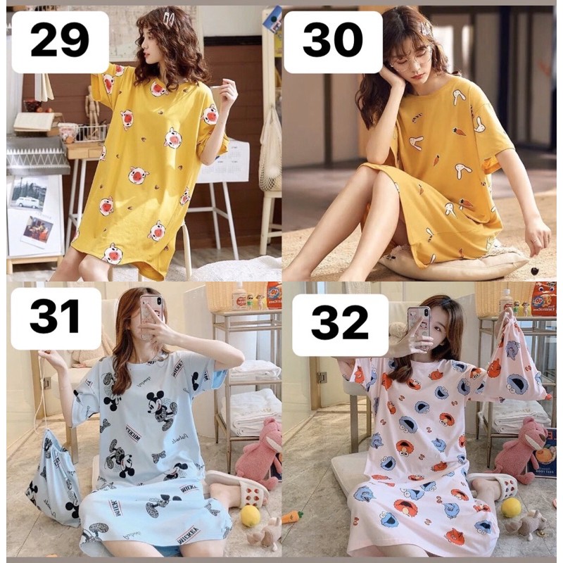 GOM ORDER VÁY NGỦ HOẠ TIẾT DỄ THƯƠNG 32 MẪU | BigBuy360 - bigbuy360.vn