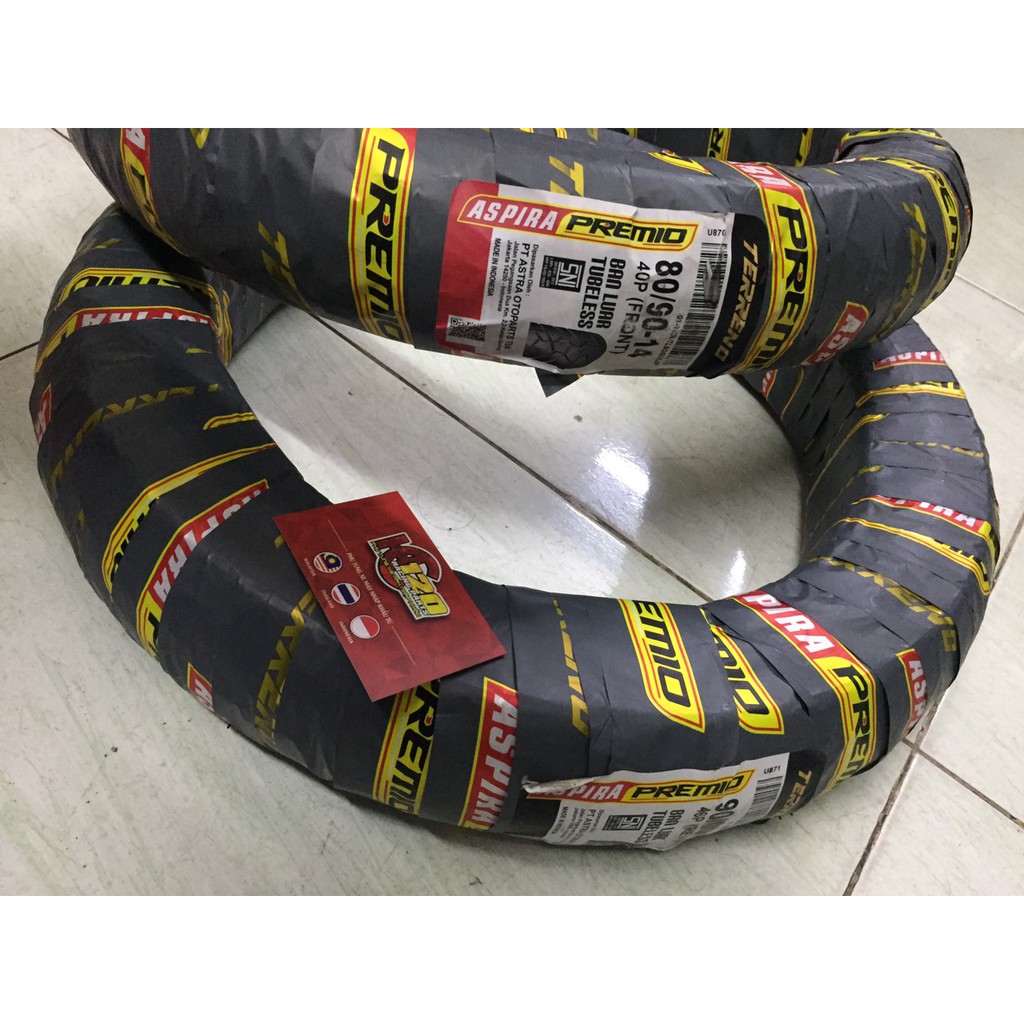 Cặp vỏ lốp xe Aspira Terreno, gai bán địa hình dành cho tay ga: Vario, Airblade, Vision, Click... 80/90-14 và 90/90-14