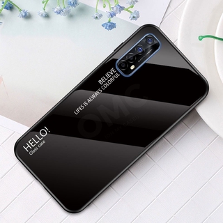 Ốp Lưng Mặt Gương Mỏng Màu Gradient Cho Realme 7