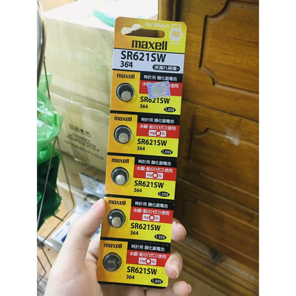 Pin Đồng Hồ Maxell SR621SW 364 PRO 1.55V