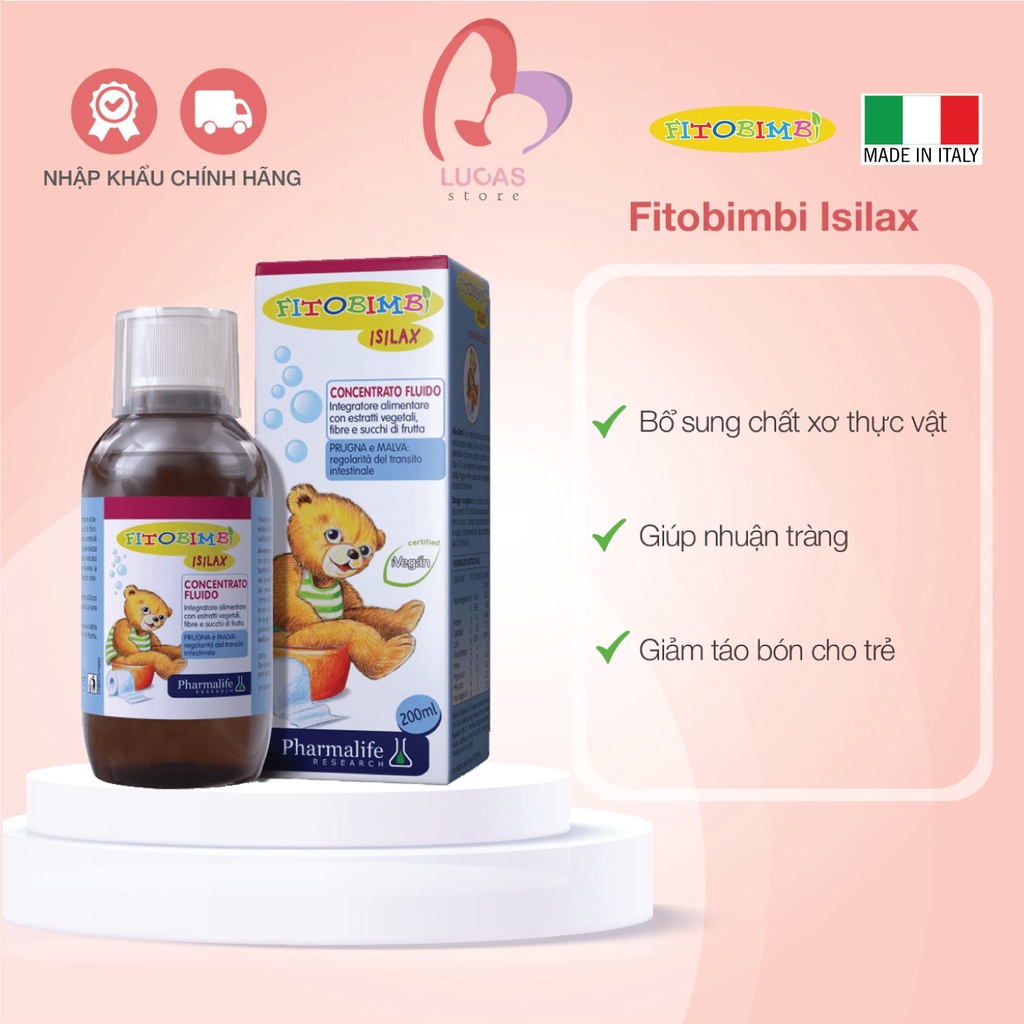 Siro ISILAX BIMBI Trẻ Hết Táo Bón, Mẹ An Tâm 200ml - TP003