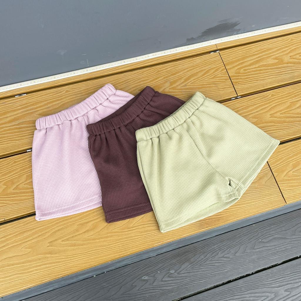 Bộ Áo Thun Tay Ngắn In Hoạt Hình Gấu + Quần Short Thời Trang Mùa Hè Cho Bé