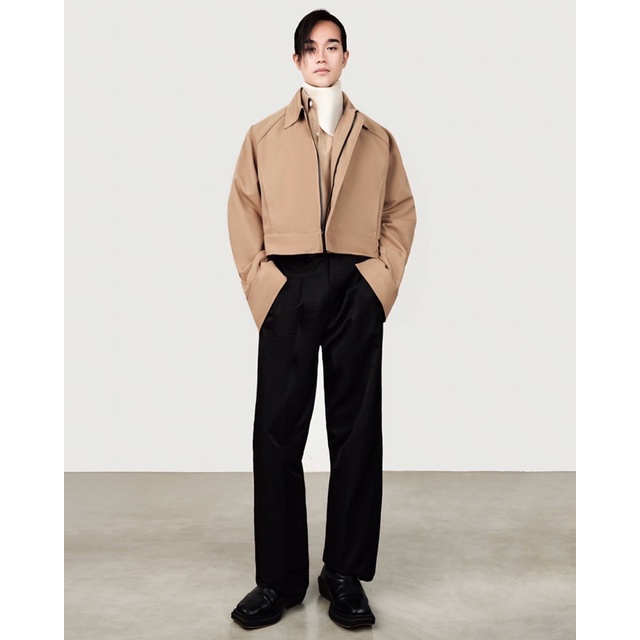 GIAN SAIGON - Áo khoác ngắn khaki - Khaki cropped jacket - Nâu be